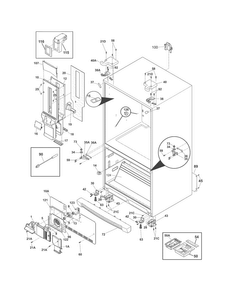 Cabinet Diagram and Parts List for EI28BS80KS2  Electrolux Refrigerator