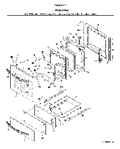 Door/drawer Diagram and Parts List for 79040413810  Kenmore Wall Oven