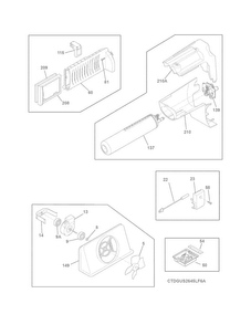 Controls Diagram and Parts List for DGUS2645LF6A  Frigidaire Refrigerator