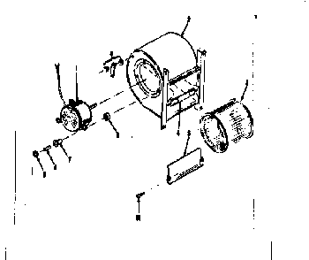 Part Location Diagram of 62395 Frigidaire Motor Assembly Packaged