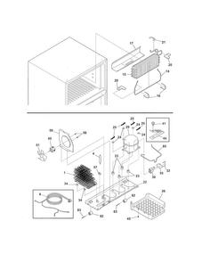 System Diagram and Parts List for FRT21G2NW6  Frigidaire Refrigerator