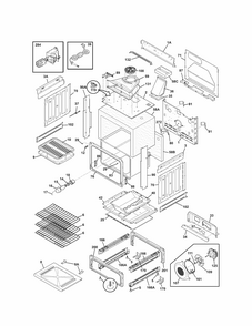 Body Diagram and Parts List for 79036909905  Kenmore Range