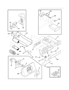 Controls Diagram and Parts List for E23CS78HPS6  Electrolux Refrigerator