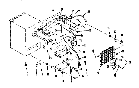 Unit Parts Diagram and Parts List for 1268904834  Kenmore Refrigerator