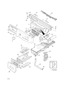 Part Location Diagram of 137314827 Frigidaire PUSH BUTTON