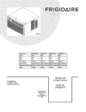 COVER Diagram and Parts List for CRA083AT73  Frigidaire Air Conditioner