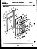 DOOR PARTS Diagram and Parts List for FPE19TFF0  Frigidaire Refrigerator