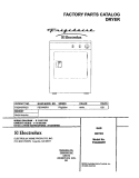 COVER Diagram and Parts List for FSG446RHS3  Frigidaire Dryer
