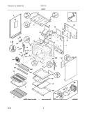 BODY Diagram and Parts List for FGFL77ABH  Frigidaire Range