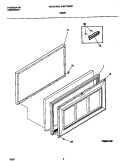 DOOR Diagram and Parts List for MFC09M3FW1  Frigidaire Freezer