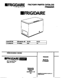COVER Diagram and Parts List for FFC05M5CW0  Frigidaire Freezer