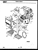 ICE DOOR, DISPENSER AND WATER TANKS Diagram and Parts List for FRS24XHAB1  Frigidaire Refrigerator