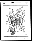 BODY PARTS Diagram and Parts List for RE34BAH4  Frigidaire Range