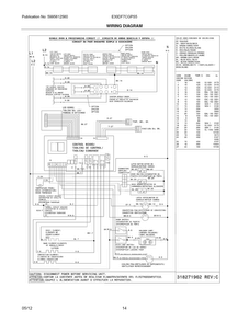 Wiring Diagram Diagram and Parts List for E30DF7CGPS5  Electrolux Range