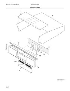 Part Location Diagram of 316557149 Frigidaire CLOCK/TIMER