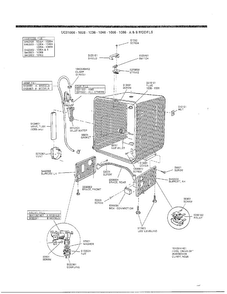 Dishwasher Assembly Diagram and Parts List for 1006  Frigidaire Dishwasher