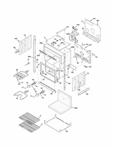 Lower Oven Diagram and Parts List for 79047762406  Kenmore Wall Oven