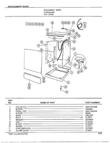 Part Location Diagram of 2646D28H01 Frigidaire DISCONTINUED