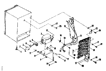 Unit Parts Diagram and Parts List for 1267986100  Kenmore Refrigerator
