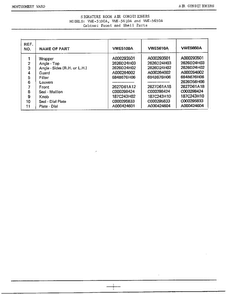 Cabinet Front/shell Page 2 Diagram and Parts List for 5100A  Frigidaire Air Conditioner