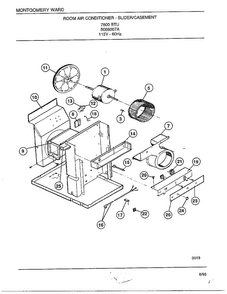 Room Air Conditioner - Slider/casement Page 3 Diagram and Parts List for 5068007A  Frigidaire Air Conditioner
