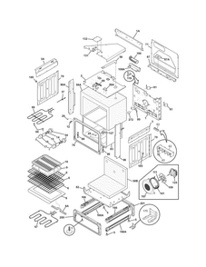 Body Diagram and Parts List for PLCS389ECI  Frigidaire Range
