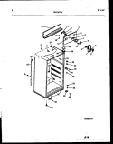 CABINET PARTS Diagram and Parts List for PRT173MCD1  Frigidaire Refrigerator