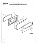 DOOR Diagram and Parts List for MEF300PBDK  Frigidaire Range