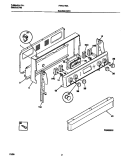 BACKGUARD Diagram and Parts List for FEF377BAWB  Frigidaire Range