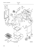 BODY Diagram and Parts List for TEF361ESD  Tappan Range