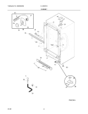 CABINET Diagram and Parts List for UL1293CA3  Electrolux Freezer