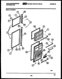 DOOR PARTS Diagram and Parts List for RT197MCV1  Frigidaire Refrigerator