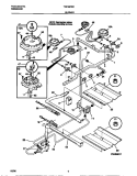 BURNER Diagram and Parts List for TGF357BCWC  Tappan Range