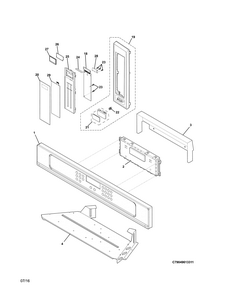 Control Panel Diagram and Parts List for 79049612314  Kenmore Microwave