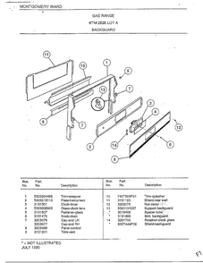 Part Location Diagram of 3203499 Frigidaire DISCONTINUED