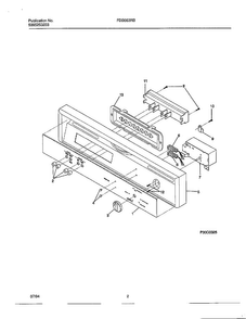 Dishwasher Diagram and Parts List for 766  Frigidaire Dishwasher