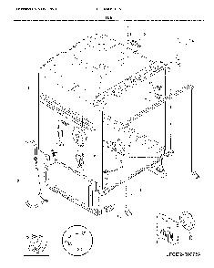 Tub Diagram and Parts List for FGID2466QF8A  Frigidaire Dishwasher