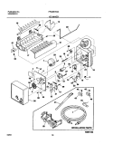 ICE MAKER Diagram and Parts List for FRS26KW3AW6  Frigidaire Refrigerator