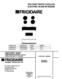 COVER Diagram and Parts List for FES300WCDF  Frigidaire Range