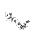 SHROUD, SCROLL, BLOWER MOTOR (`B` C Diagram and Parts List for A1238EC2  Frigidaire Air Conditioner