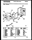 ELECTRICAL PARTS Diagram and Parts List for WAL123S1A1  Frigidaire Air Conditioner