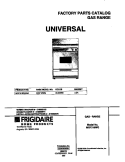 COVER Diagram and Parts List for MGF316WGSA  Frigidaire Range