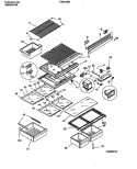 Part Location Diagram of 215919814 Frigidaire TRIM-HALF SHELF