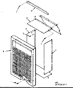 Part Location Diagram of 506939 Frigidaire Bracket