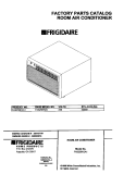 COVER Diagram and Parts List for FAS256H2A1  Frigidaire Air Conditioner