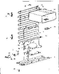 Cooling Unit Diagram and Parts List for 5648611180  Kenmore Refrigerator