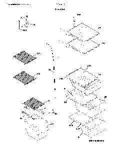 Shelves Diagram and Parts List for LFSS2312TP4  Frigidaire Refrigerator