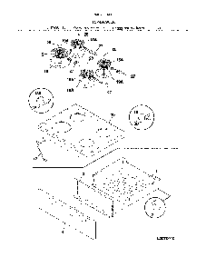 Top/drawer Diagram and Parts List for 7906409130F  Kenmore Range