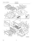 TOP/DRAWER Diagram and Parts List for EW30DS65GS8  Electrolux Range