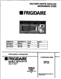 COVER Diagram and Parts List for FMT116E1B0  Frigidaire Microwave